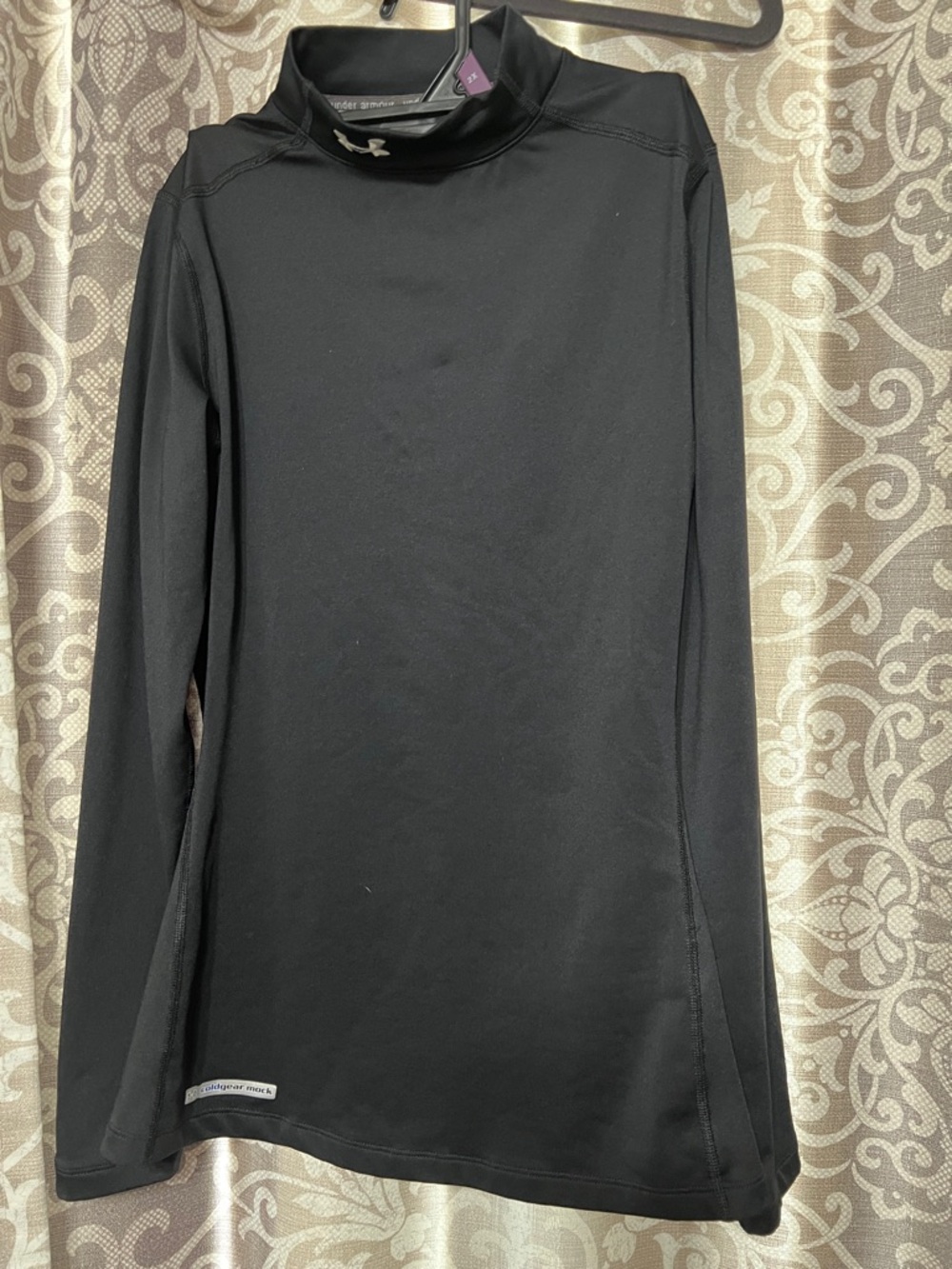 Under Armour Black Mock Neck Performance Top- Cold Gear